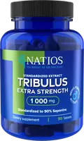 NATIOS Extrakt Tribulus, 90% saponínov, 1000 mg, Extra Sila 90 kapsúl