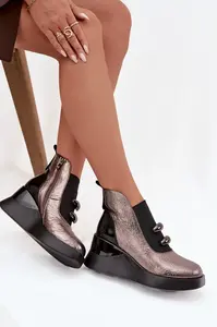 S. BARSKI dámske členkové topánky na platforme