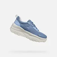 Light blue women's sneakers Geox Xtors - Women's