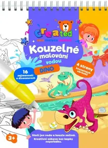 Kouzelné malování vodou Dinosauři/blok s tužkou 4 listy