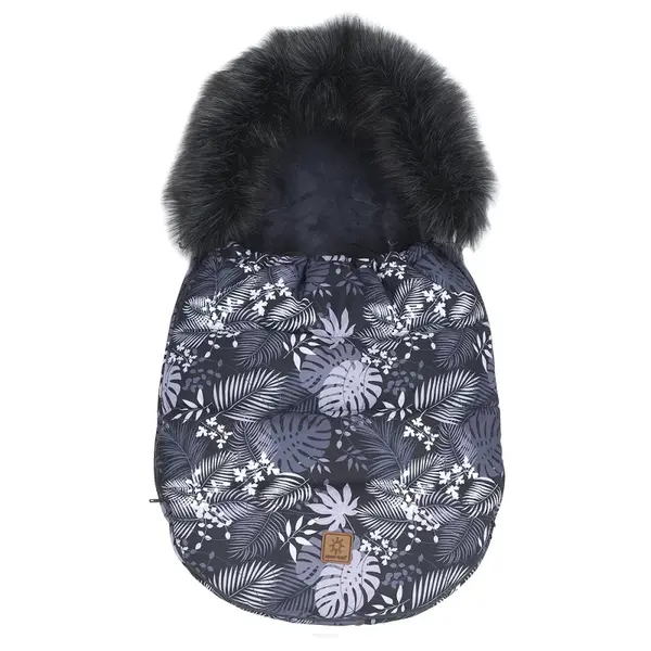 Mamo Tato Zimní fusak COMBO 3v1 s kožešinkou, Palmy, 114 x 52 cm