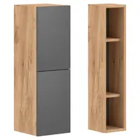 MID.YOU ZÁVĚSNÁ SKŘÍŇKA, barvy grafitu, barvy jasanu, 42/80/18-26,5 cm