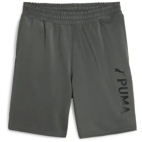 Puma FIT 8" DOUBLE KNIT GRAPHIC SHORT Pánské sportovní kraťasy, tmavě šedá, velikost