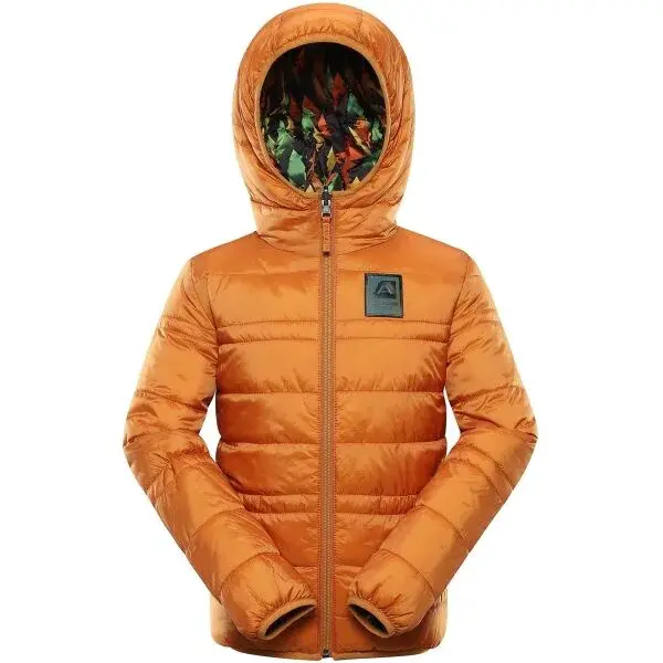 ALPINE PRO EROMO Dětská zimní oboustranná bunda, oranžová, velikost 164-170