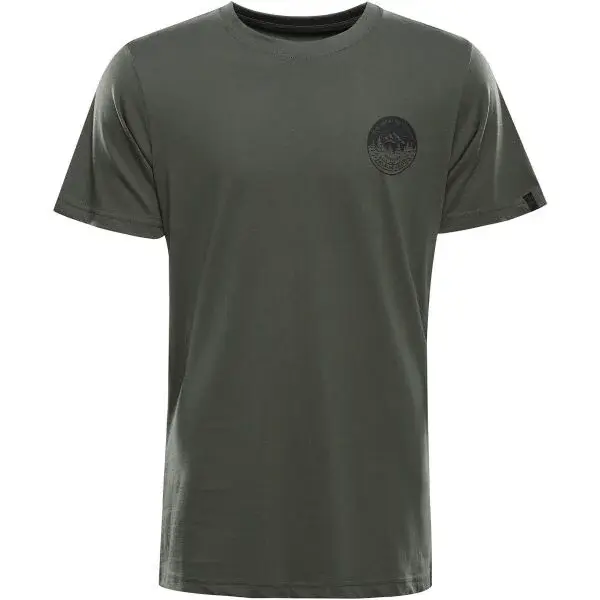 ALPINE PRO TERMES 3 Pánské tričko, tmavě zelená, velikost 4XL