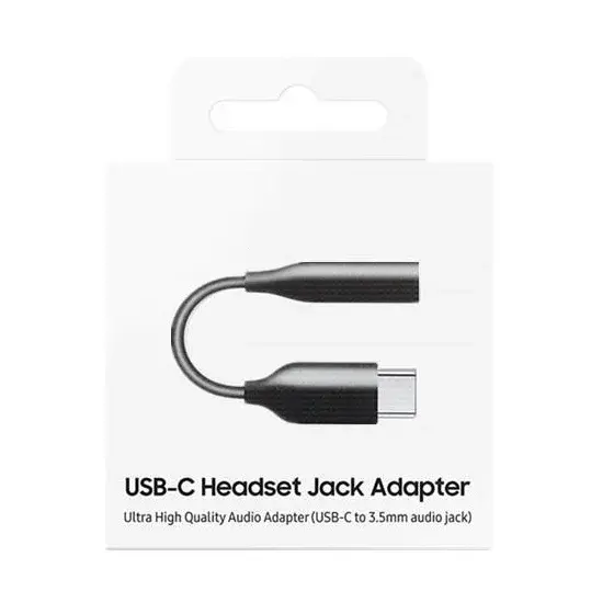Adaptér SAMSUNG EE-UC10 USB-C / JACK 3,5mm (pro poslech hudby) Black