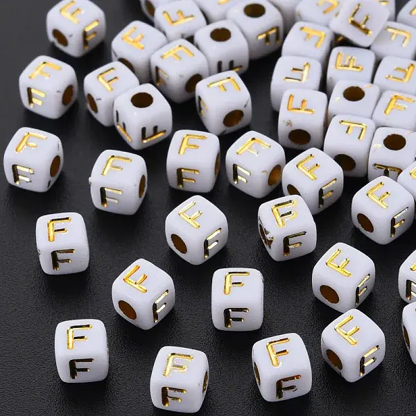 Opaque White Acrylic Beads