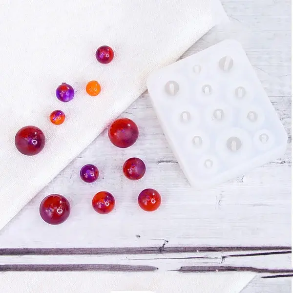 DIY Silicone Round Bead Molds