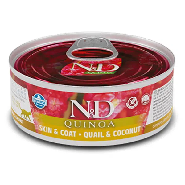 N&D Quinoa Quail & Coconut Adult pro dospělé kočky 80 g