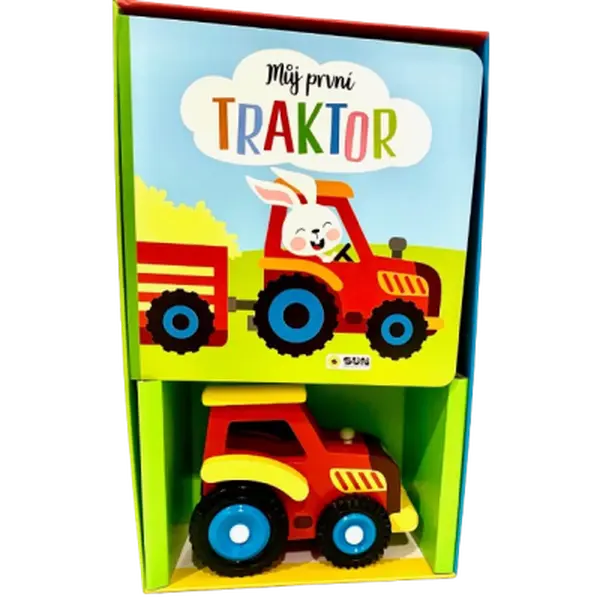 Můj první Traktor - Kniha a hračka - Dárokový box