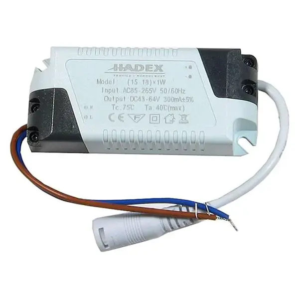 Zdroj-LED driver 15-18W, 230V/45-54V/300mA