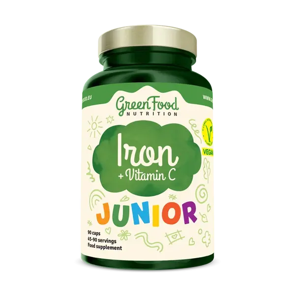 GREENFOOD NUTRITION JUNIOR IRON+VIT.C 90CPS