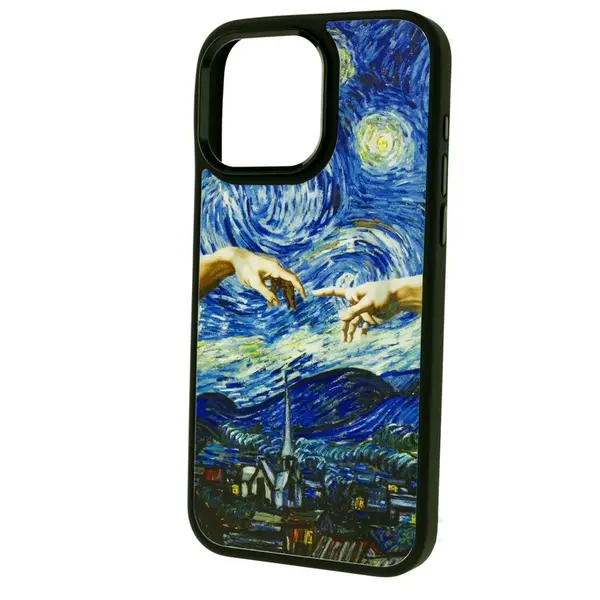 Momanio obal s MagSafe, iPhone 15 Pro Max, Creation of Adam / Starry Night