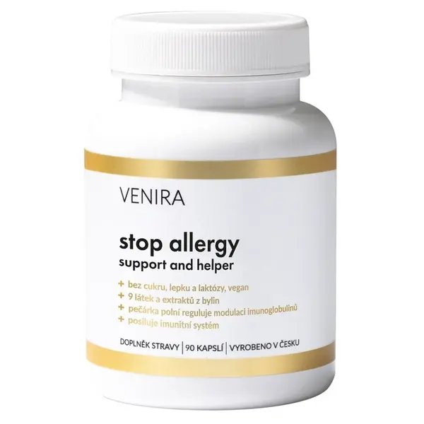 VENIRA stop allergy - support and helper 90 kapslí