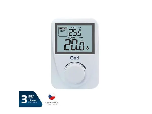 Termostat GETI GRT01 drátový