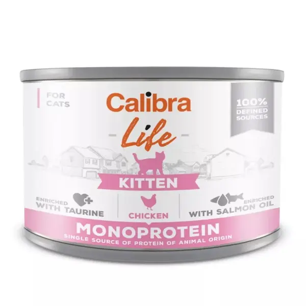 CALIBRA Life konzerva kitten chicken pro koťata 200 g