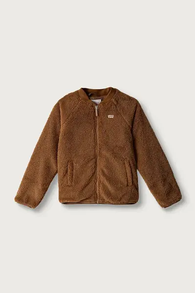 Levi's  mikina na zips detská flísová LT WT SHERPA JACKET