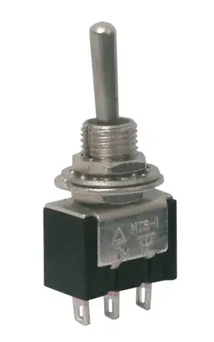 Přepínač páčkový    3pol./3pin (ON)-OFF-(ON)