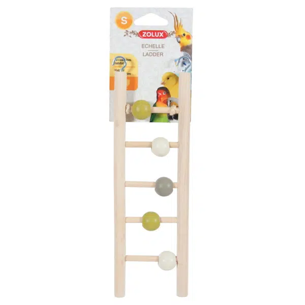 ZOLUX Žebřík pro ptáky dřevěný 5 příček 23,5 cm