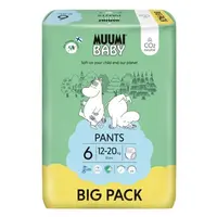 MUUMI BABY Walkers 6 Junior 12-20 kg kalhotkové eko pleny 52 ks