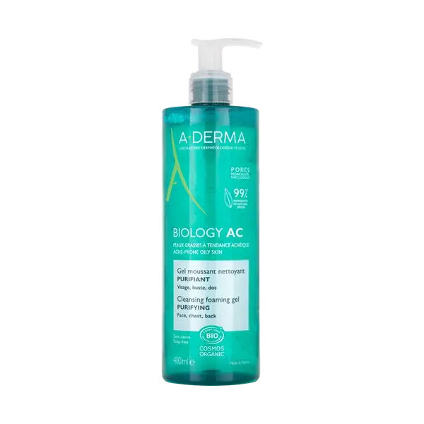 A-DERMA BIOLOGY AC Čisticí pěnivý gel 400 ml