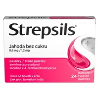 STREPSIL Jahoda 0,6 mg/1.2 mg pastilky 24 kusů