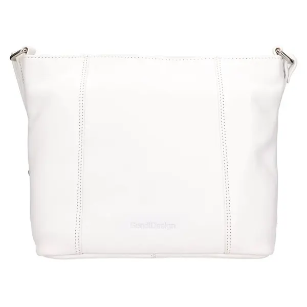 Dámská kožená crossbody kabelka SendiDesign Kristy - bílá