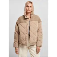 Dámská oversized Diamond Quilt Puffer Jacket softtaupe