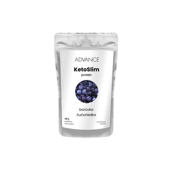 ADVANCE KetoSlim 480 g protein - príchuť čučoriedka