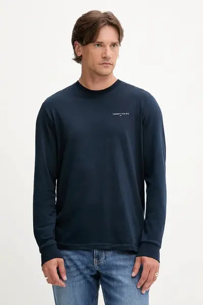 Tommy Jeans  Bavlněné tričko s dlouhým rukávem
