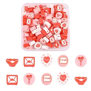 100Pcs Handmade Polymer Clay Beads