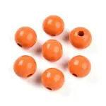 Painted Natural Wood Beads