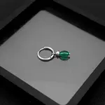 201 Stainless Steel & Glass Hoop Earrings