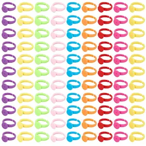 200Pcs Acrylic Open Cuff Ring Components