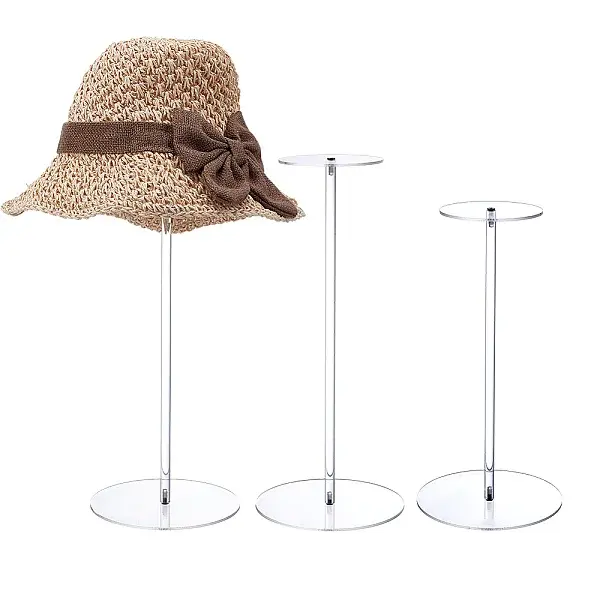 3 Sets 3 Styles Acrylic Storage Hat Racks
