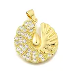 Brass Micro Pave Cubic Zirconia Pendants