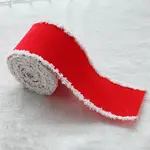 Christmas Theme Wired Linen Ribbon