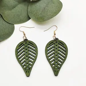 Iron Wood Dangle Earrings for Women