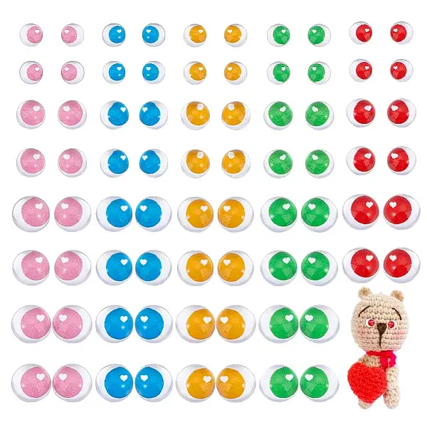 80Pcs 40 Styles Glass Doll Craft Eyes