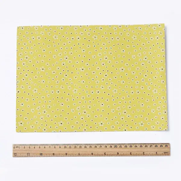 Floral Pattern Printed A4 Polyester Fabric Sheets
