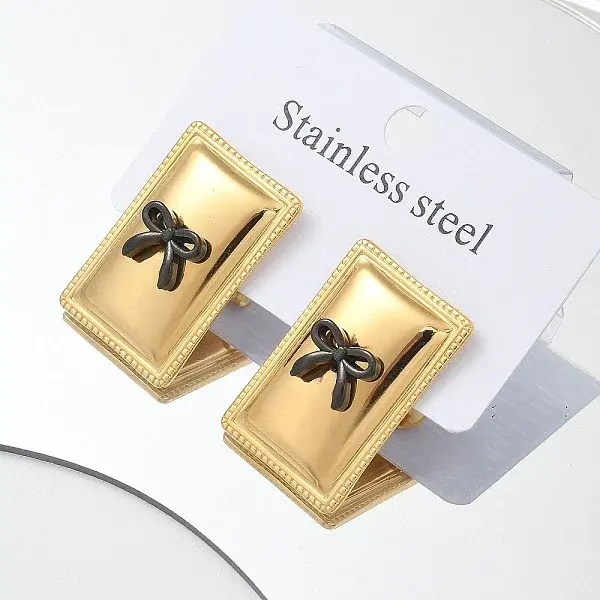 304 Stainless Steel Acrylic Stud Earrings for Women