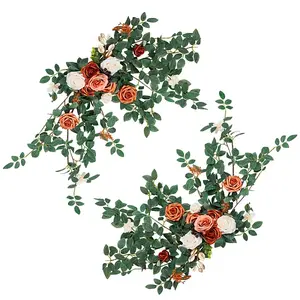 1 Set Plastic Artificial Flower & Leaf
