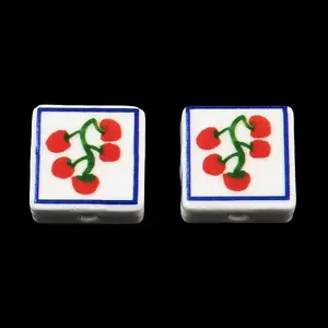 Printed Handmade Porcelain Beads