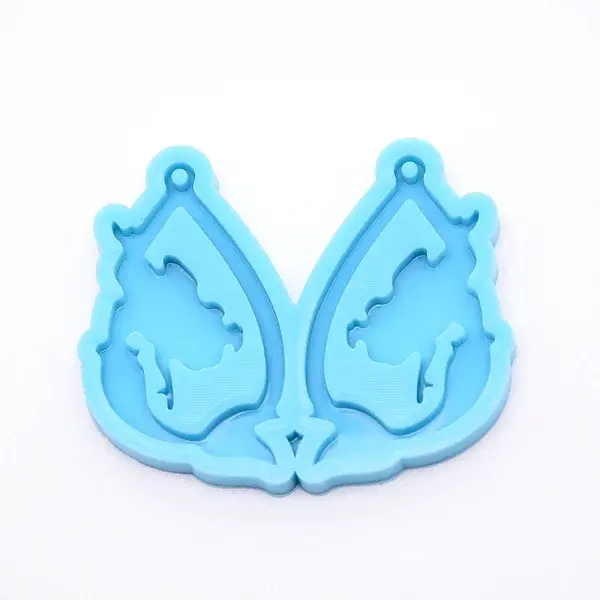 Teardrop with Lady Silicone Statue Pendant Molds