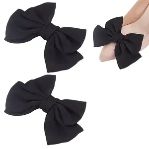 2Pcs Bowknot Polyester Shoe Decoration