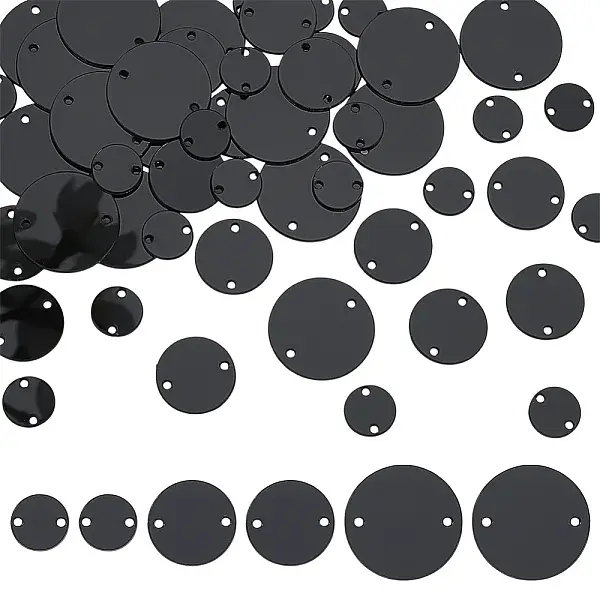 300Pcs 3 Styles Acrylic Mirror Sew on Rhinestones
