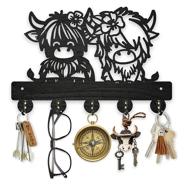 Wood & Iron Wall Mounted Hangers