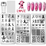 Plastic & Stainless Steel Nail Art Image Templates