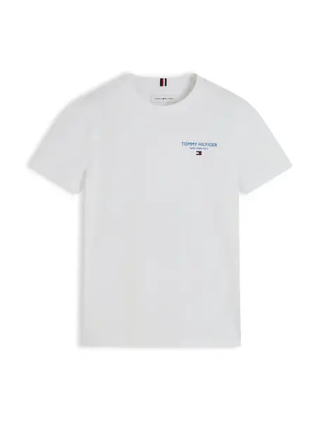 TOMMY HILFIGER Tričko 'ESSENTIAL'  svetlomodrá / biela