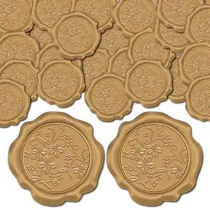 100Pcs Adhesive Wax Seal Stickers